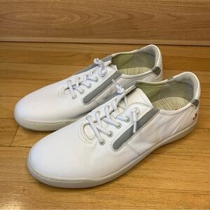 Softinos Binn White Leather Sneakers - Size 10.5